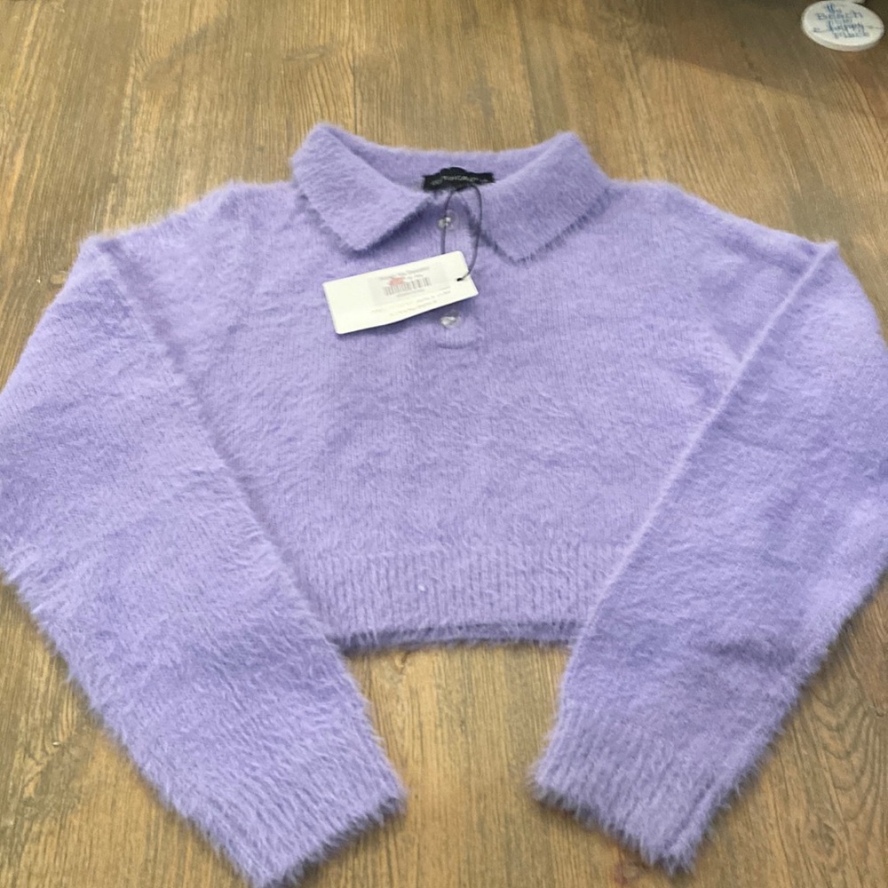 NWT cotton candy eyelash sweater